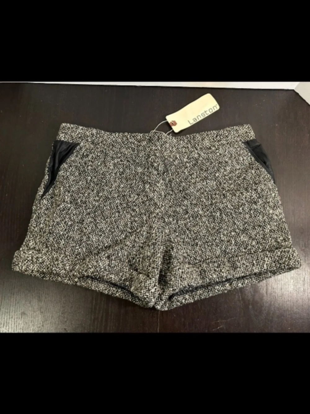 Lanston x Revolve Woven Tweed Shorts Size L - NWT